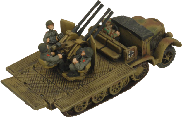 Flames of War: German SD KFZ 7/1 Quad AA Platoon (Late War) - Image 6