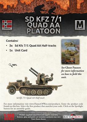 Flames of War: German SD KFZ 7/1 Quad AA Platoon (Mid War) - Image 2