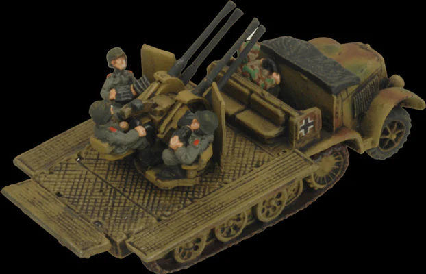 Flames of War: German SD KFZ 7/1 Quad AA Platoon (Mid War) - Image 6