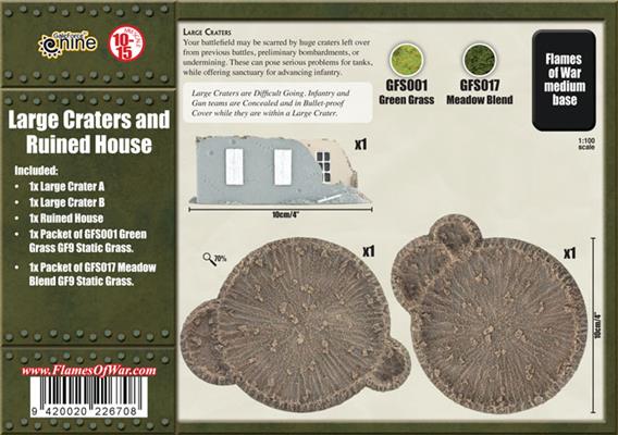 Flames of War: Large Craters and Ruined House - Image 2