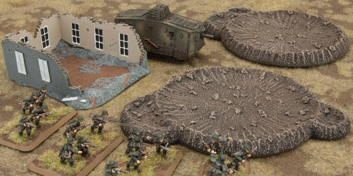 Flames of War: Large Craters and Ruined House - Image 6