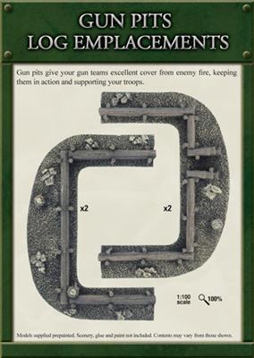 Flames of War: Log Emplacements - Gun Pit Markers - Image 2