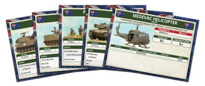 Flames of War: 'NAM - Australian and New Zealand Army Corps Unit Cards - Image 3