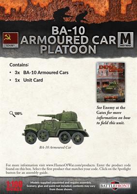 Flames of War: Soviet BA-10 Armoured Car Platoon (Mid War) - Image 2