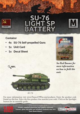 Flames of War: Soviet SU-76 Light SP Battery (Mid War) - Image 2