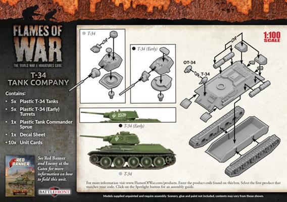 Flames of War: Soviet T-34 Tank Company (Mid War) - Image 2