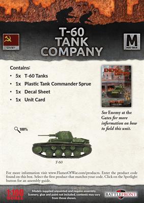 Flames of War: Soviet T-60 Tank Company (Mid War) - Image 2