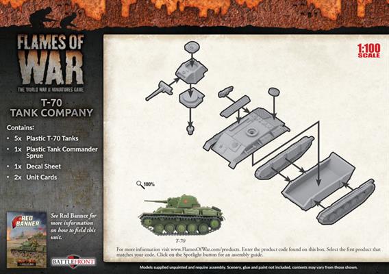 Flames of War: Soviet T-70 Tank Company (Mid War) - Image 2