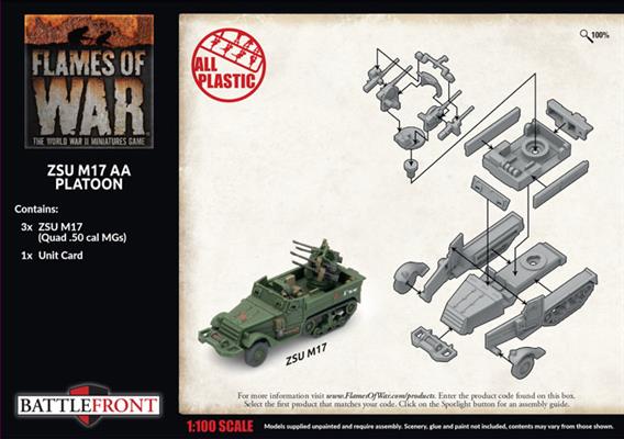 Flames of War: Soviet ZSU M17 Anti-Aircraft Platoon (Late War) - Image 2