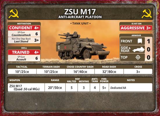 Flames of War: Soviet ZSU M17 Anti-Aircraft Platoon (Late War) - Image 5