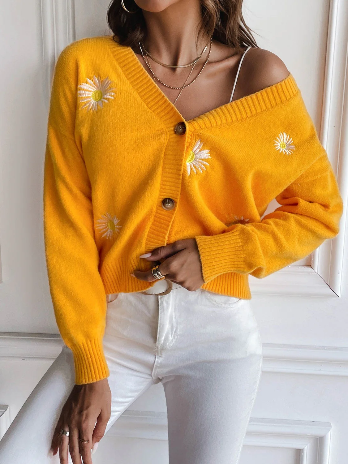 Floral Button Up Cardigan - Image 8