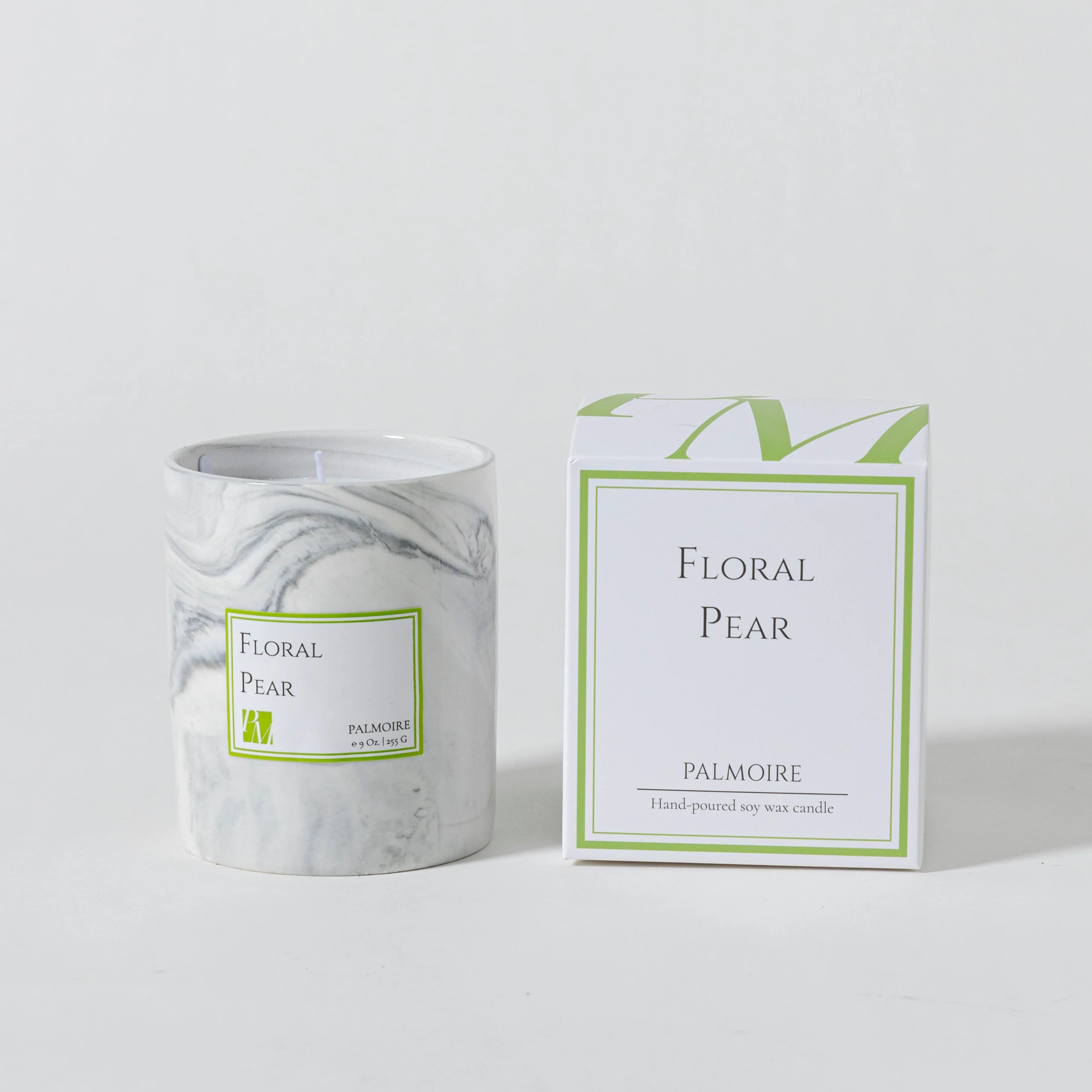 Floral Pear Soy Wax Candle by PALMOIRE - Image 2
