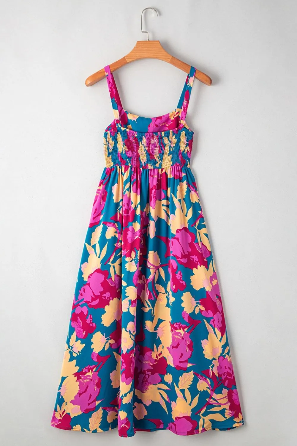 Floral Square Neck Cami Dress with Pockets - Image 8