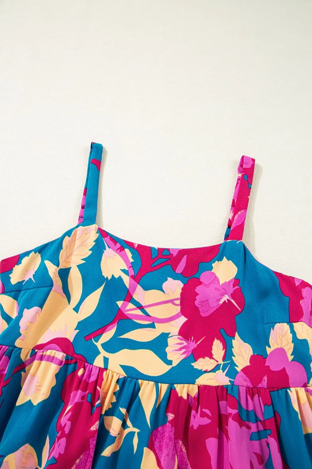 Floral Square Neck Cami Dress with Pockets - Image 9