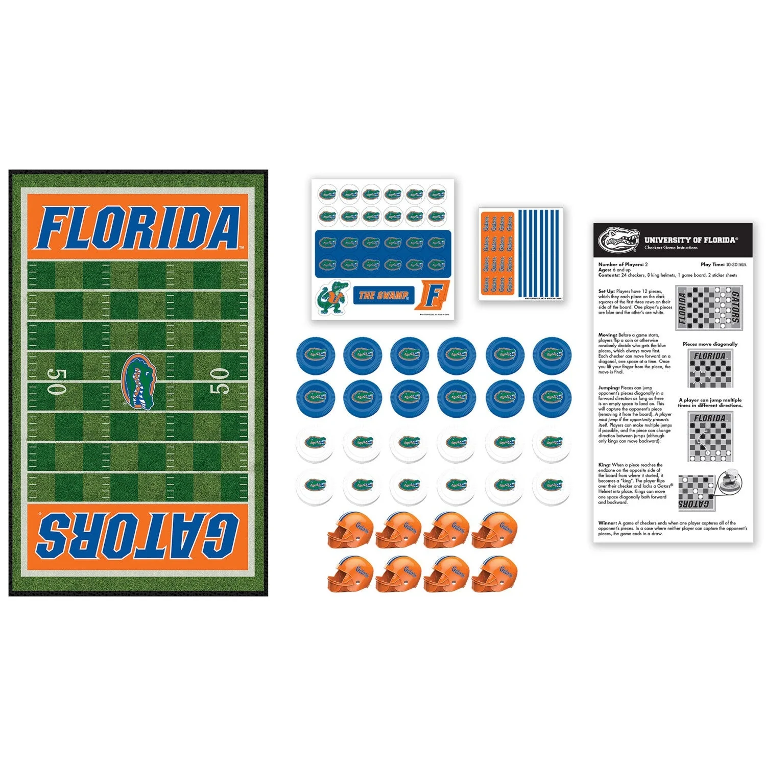 Florida Gators Checkers Board Game by MasterPieces Puzzle Company INC - Image 2