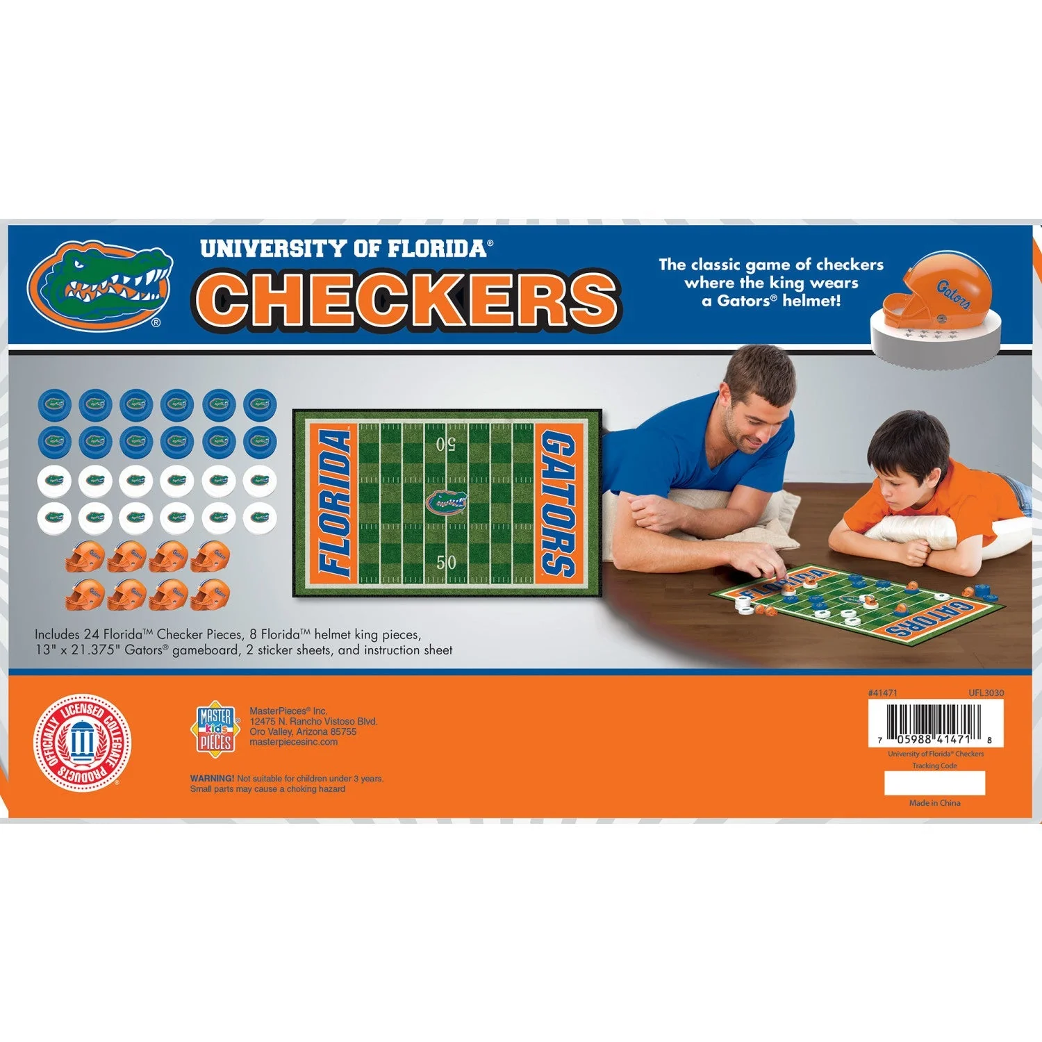 Florida Gators Checkers Board Game by MasterPieces Puzzle Company INC - Image 3