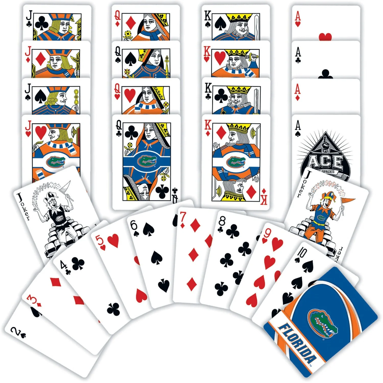 Florida Gators Playing Cards - 54 Card Deck by MasterPieces Puzzle Company INC - Image 2