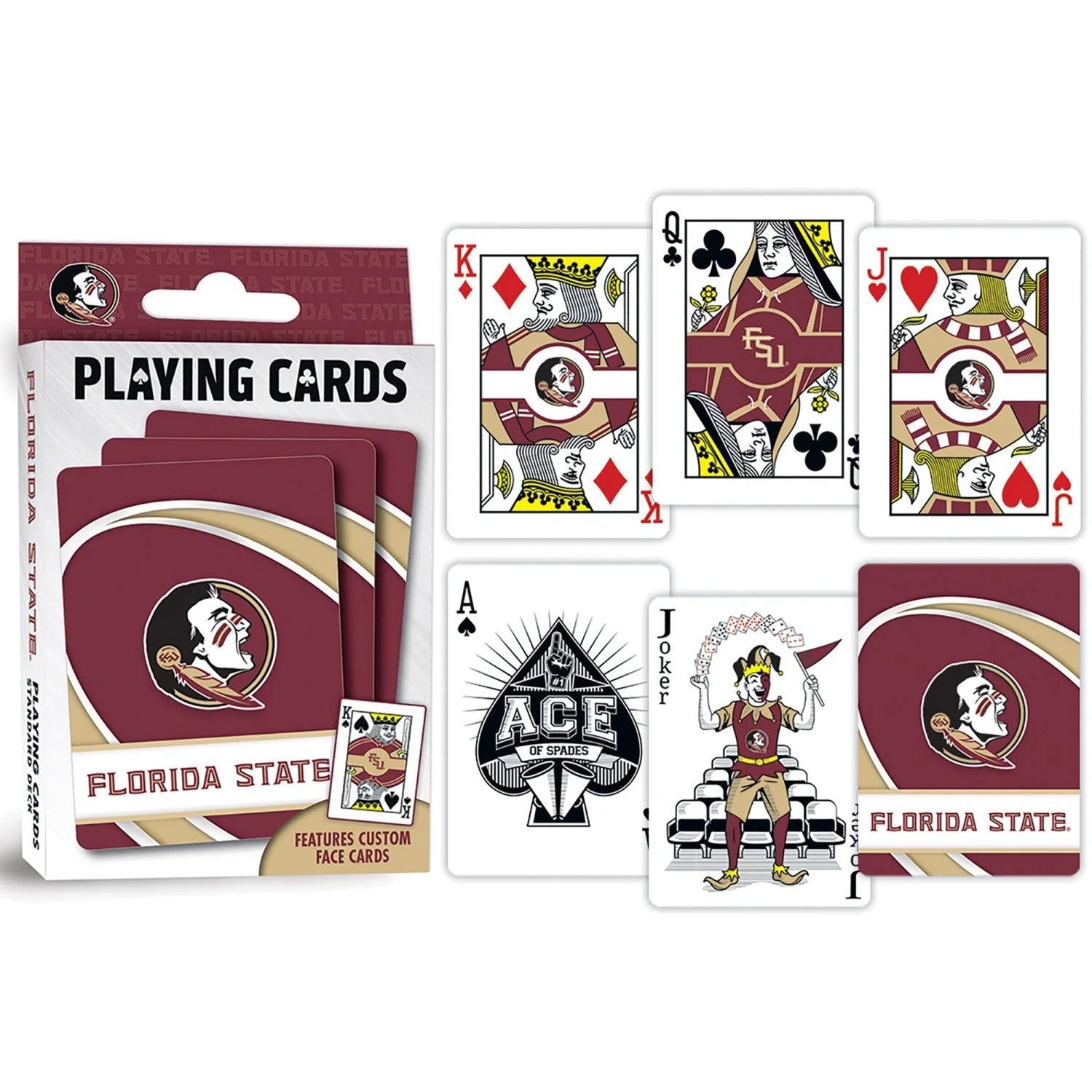 Florida State Seminoles Playing Cards - 54 Card Deck by MasterPieces Puzzle Company INC - Image 3