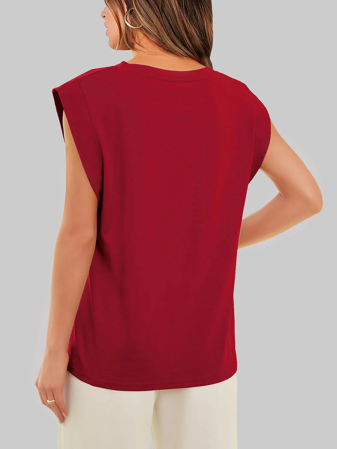Florira Round Neck Cap Sleeve T-Shirt - Image 11