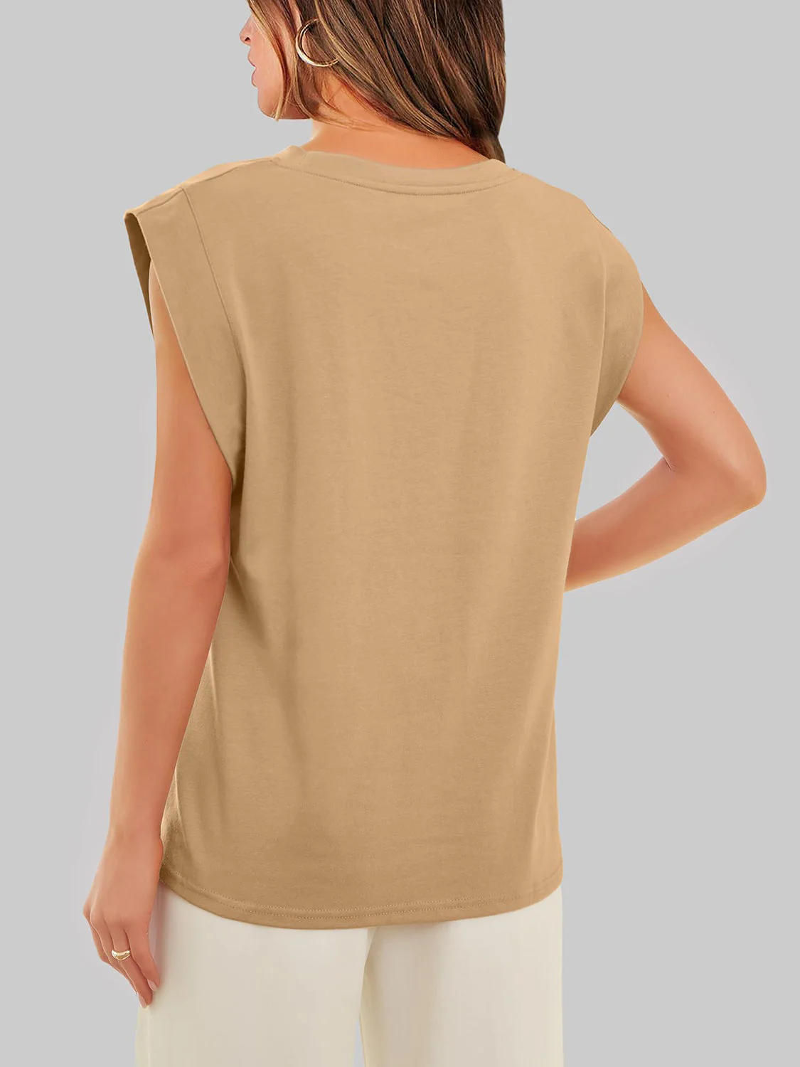 Florira Round Neck Cap Sleeve T-Shirt - Image 14