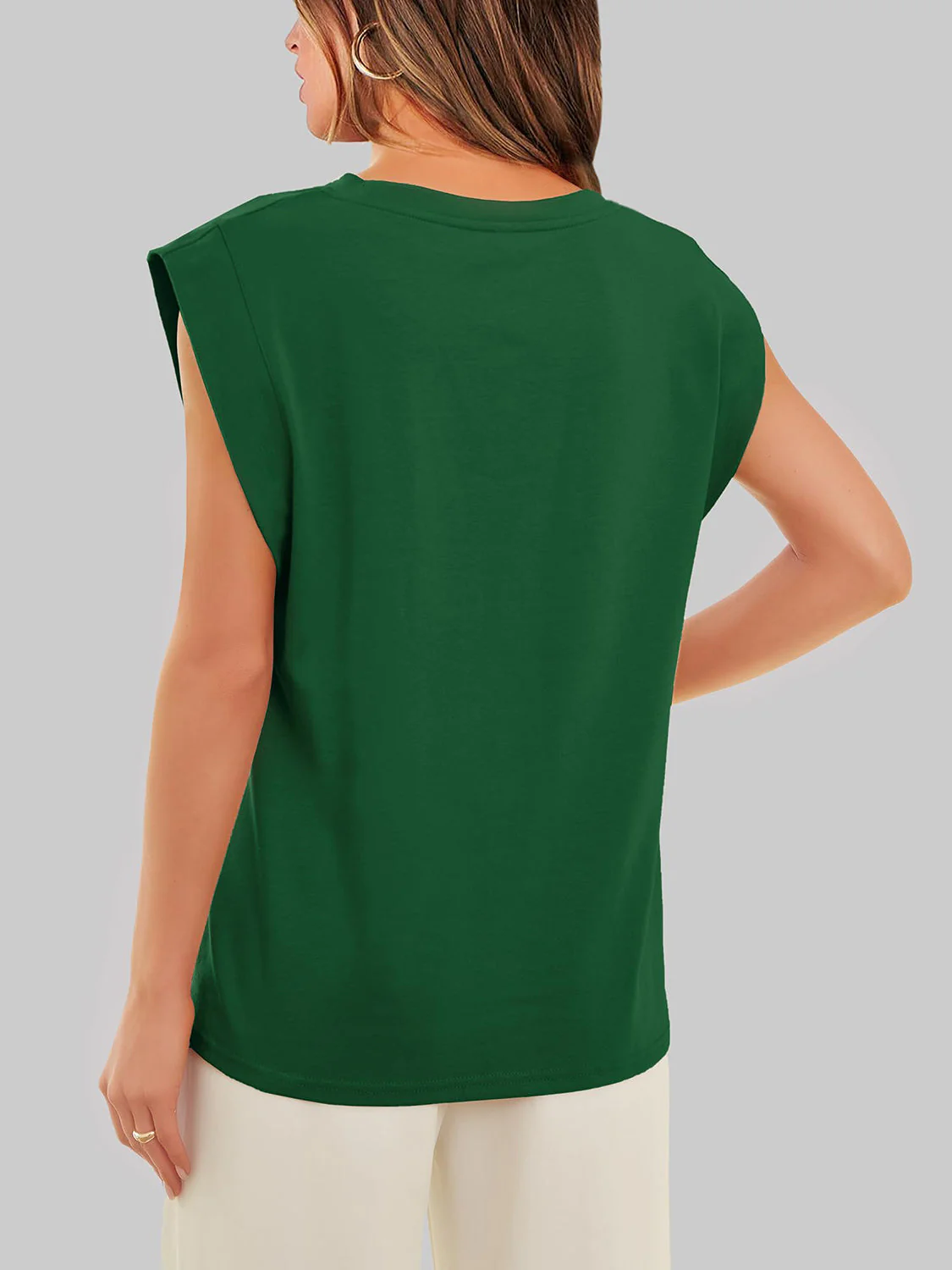 Florira Round Neck Cap Sleeve T-Shirt - Image 17