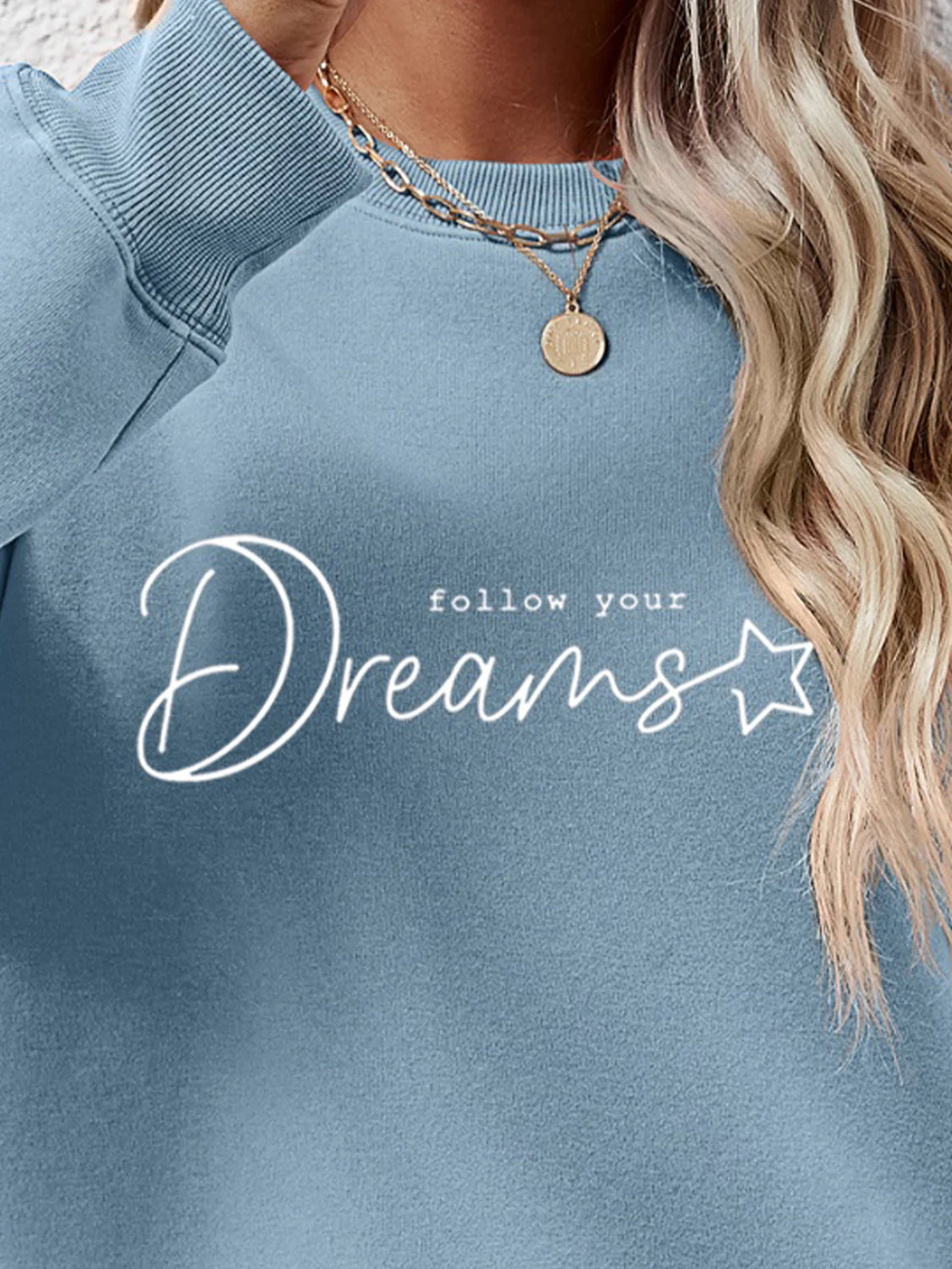 FOLLOW YOUR DREAMS Graphic Sweatshirt - Image 14