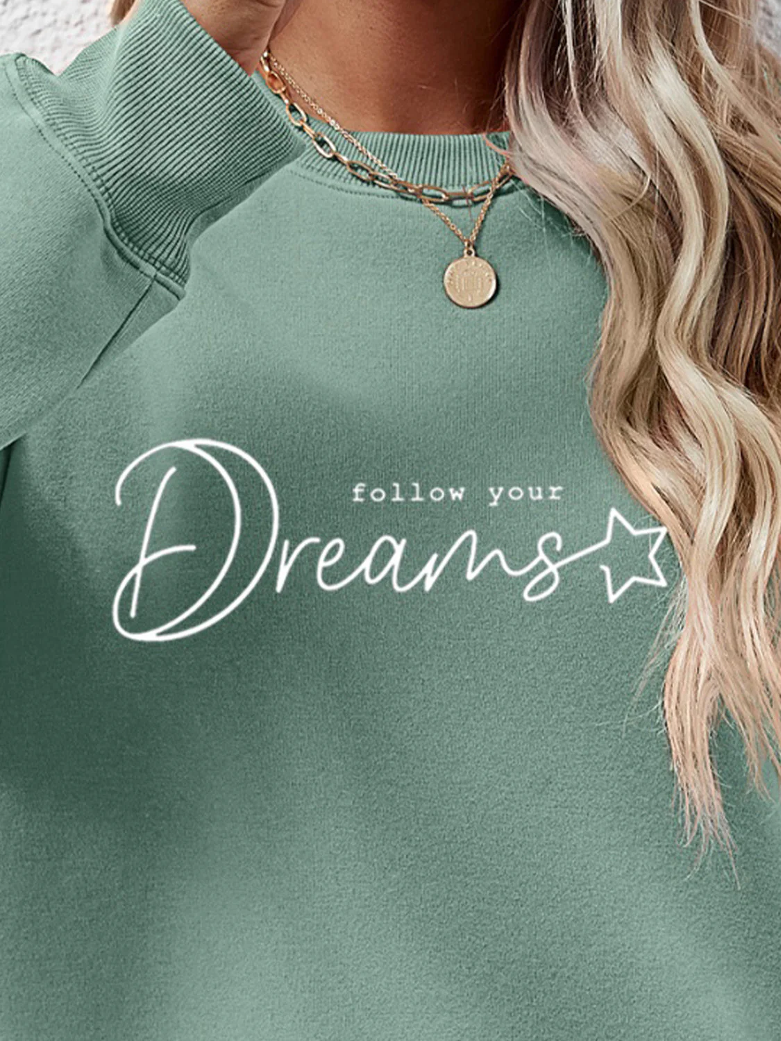 FOLLOW YOUR DREAMS Graphic Sweatshirt - Image 17