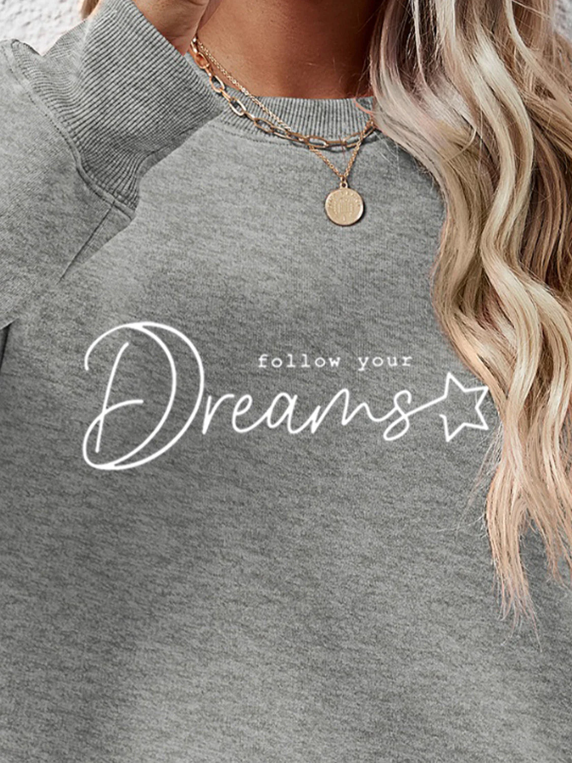 FOLLOW YOUR DREAMS Graphic Sweatshirt - Image 3