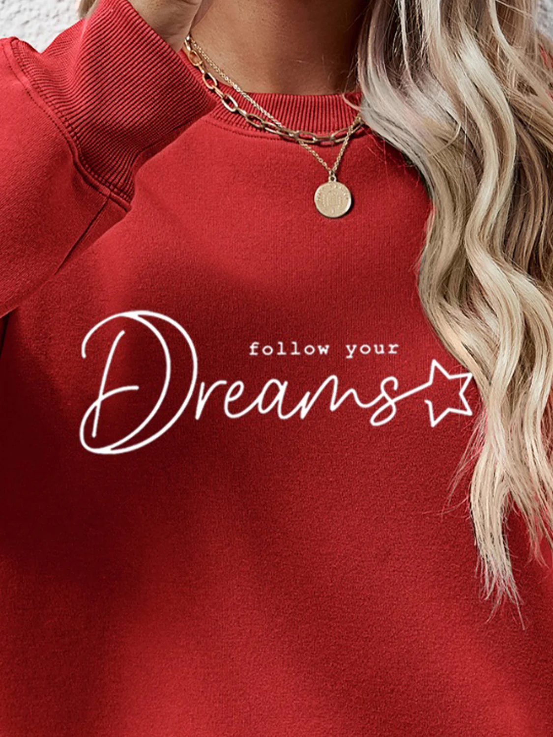 FOLLOW YOUR DREAMS Graphic Sweatshirt - Image 5