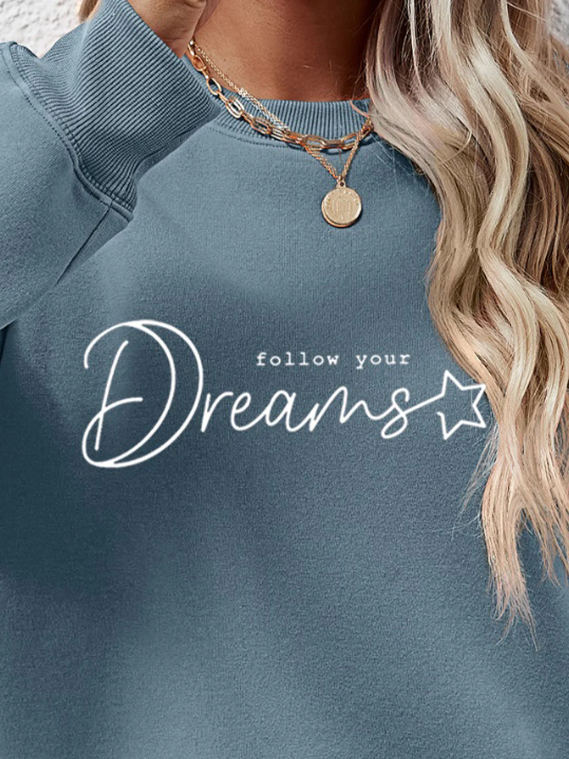 FOLLOW YOUR DREAMS Graphic Sweatshirt - Image 8