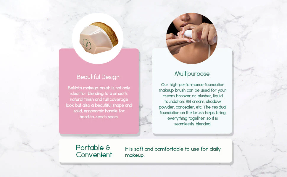 Foundation Makeup Brush by BeNat - Image 5