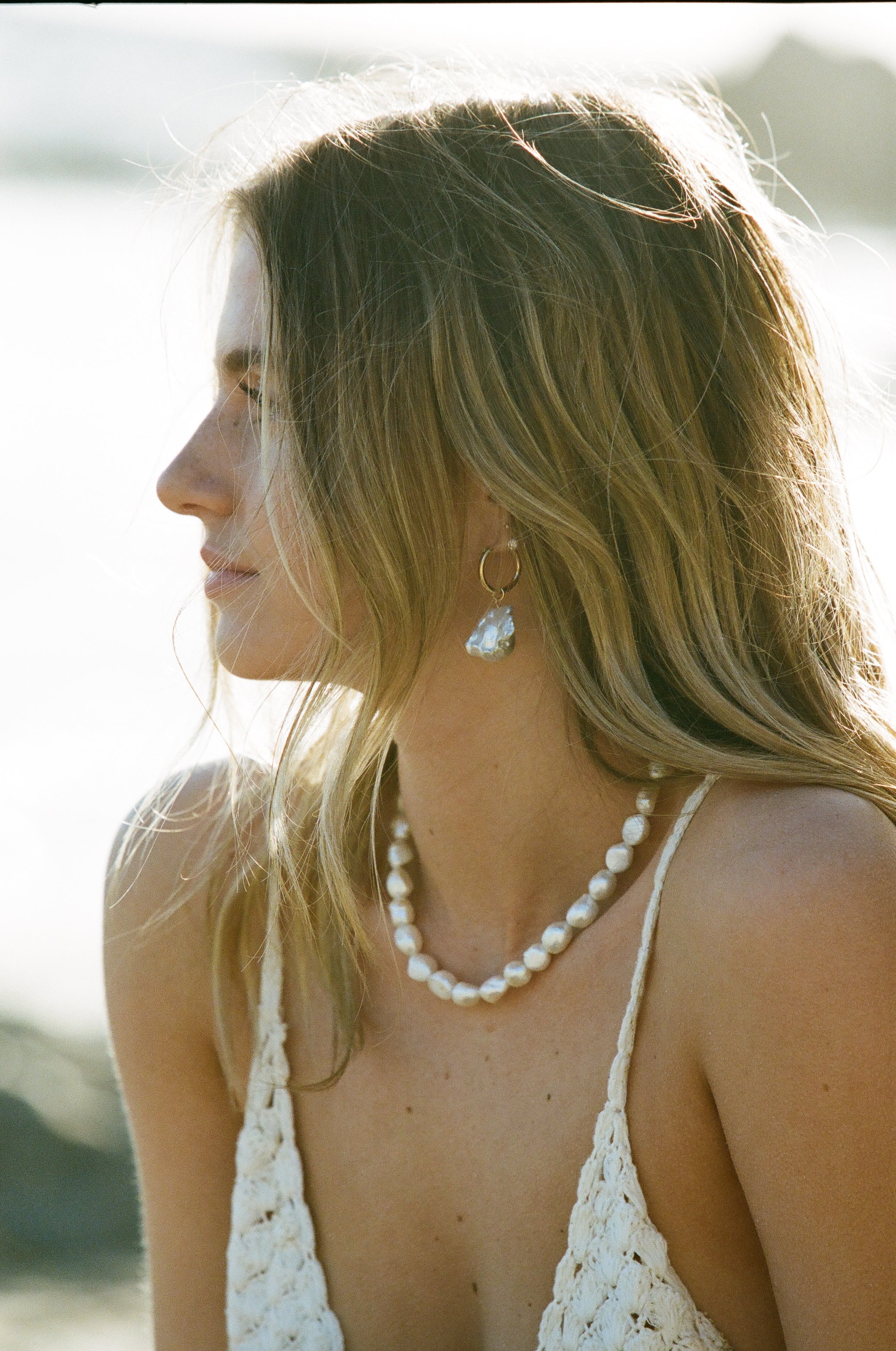 Full Moon Pearl Necklace by Urth and Sea - Image 8