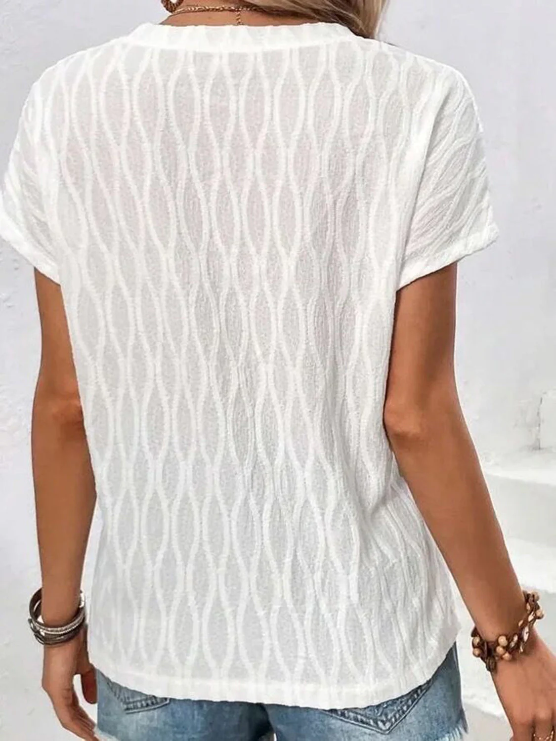 Full Size Round Neck Short Sleeve T-Shirt - Image 2