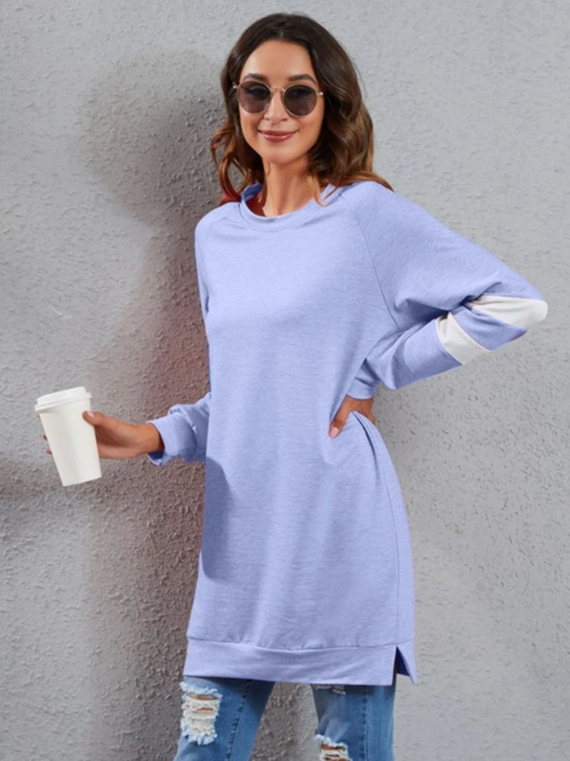 Full Size Striped Round Neck Long Sleeve T-Shirt - Image 16