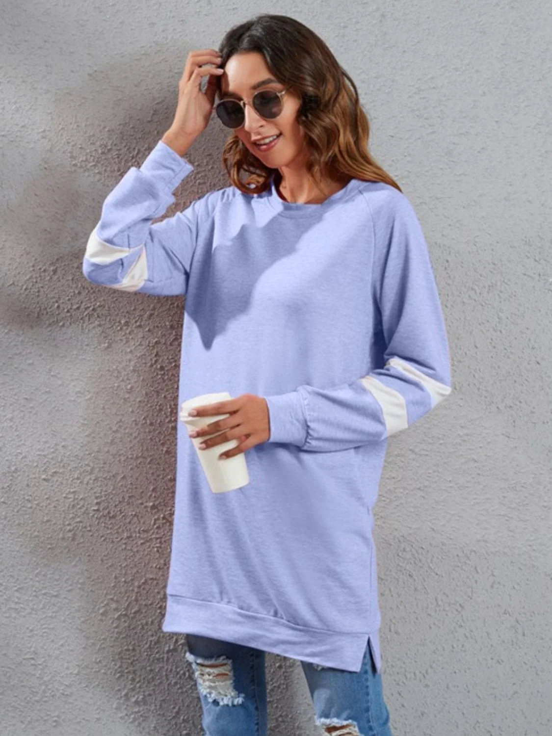 Full Size Striped Round Neck Long Sleeve T-Shirt - Image 17