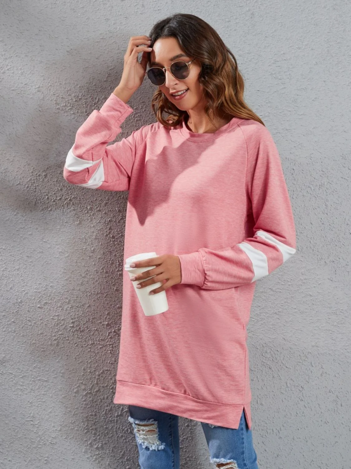 Full Size Striped Round Neck Long Sleeve T-Shirt - Image 18