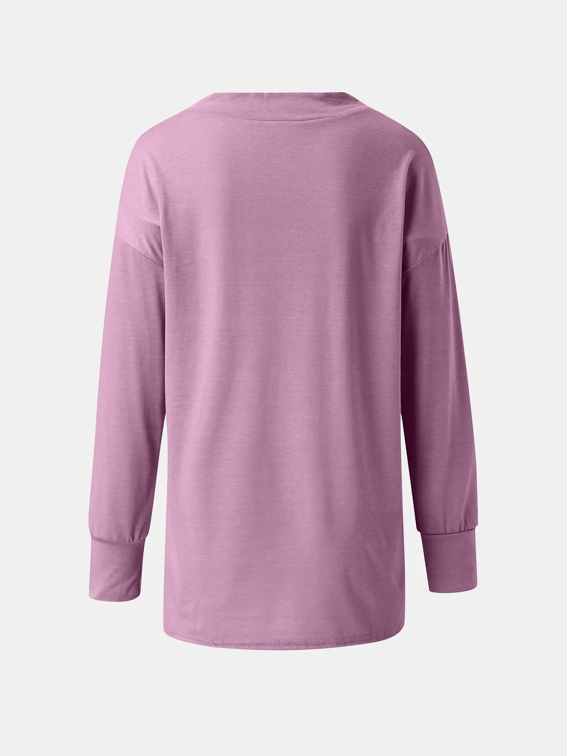 Full Size V-Neck Long Sleeve T-Shirt - Image 12