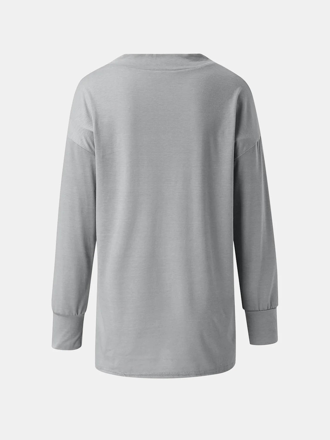 Full Size V-Neck Long Sleeve T-Shirt - Image 3