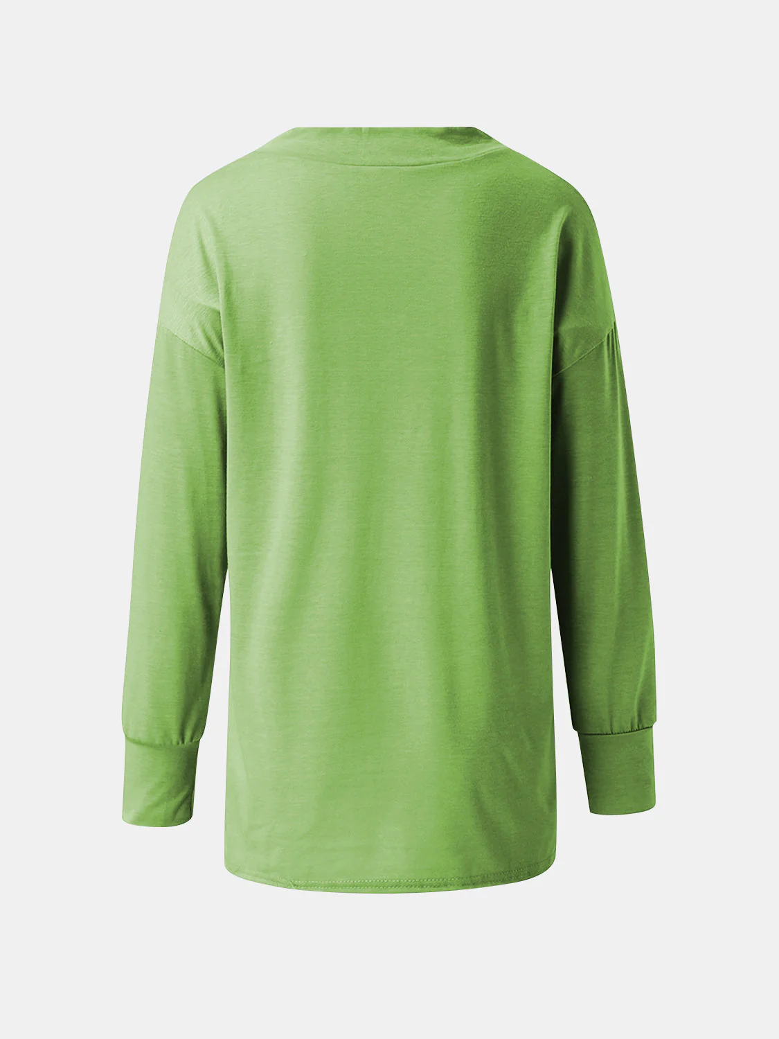 Full Size V-Neck Long Sleeve T-Shirt - Image 9