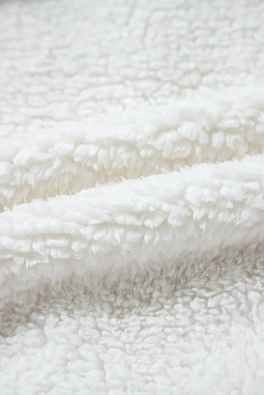 Fuzzy One Button Long Sleeve Jacket - Image 6