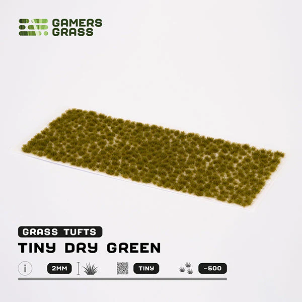 Gamers Grass Tufts: Dry Green- Tiny - Image 2