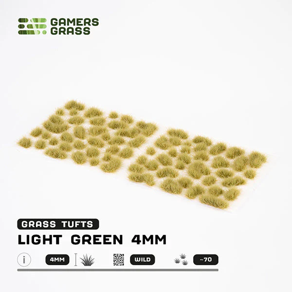 Gamers Grass Tufts: Light Green 4mm- Wild - Image 2