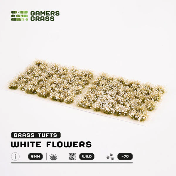 Gamers Grass Tufts: White Flowers- Wild - Image 2