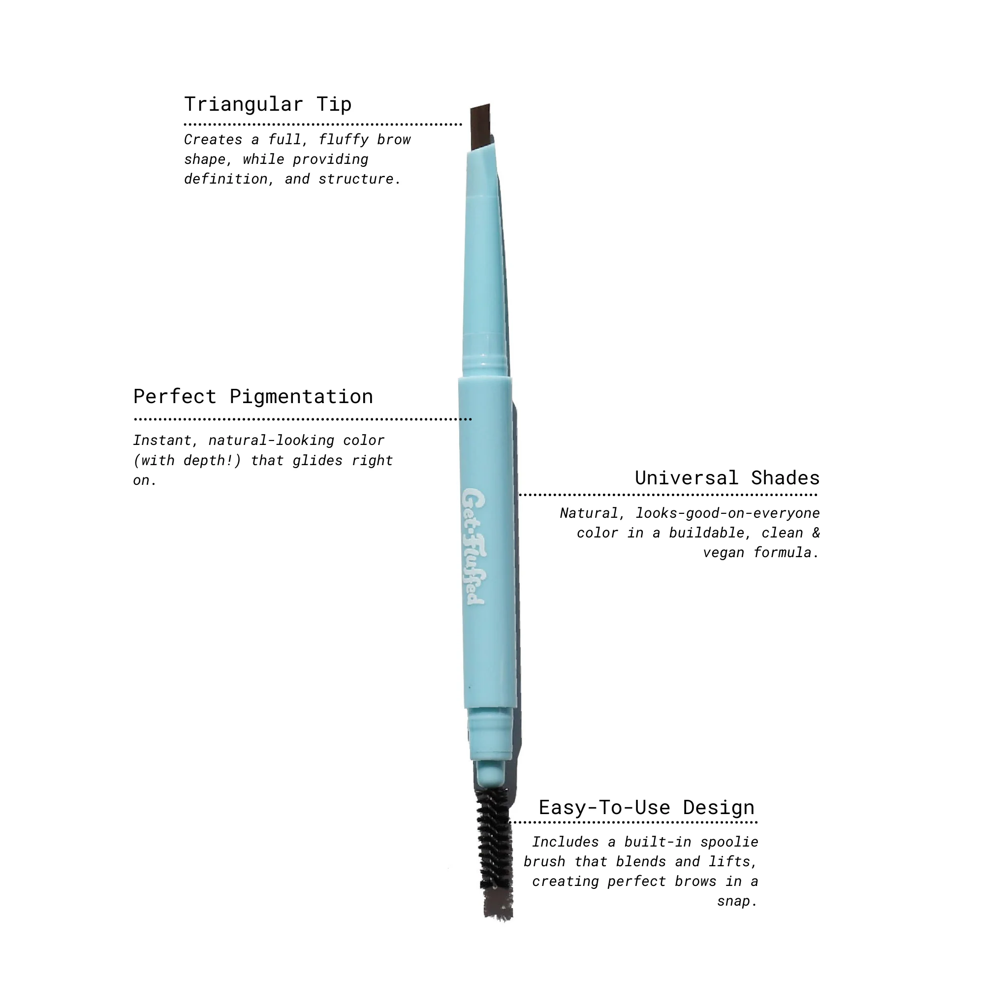 Get-Fluffed Brow Definer Pencil by Half Caked - Image 10