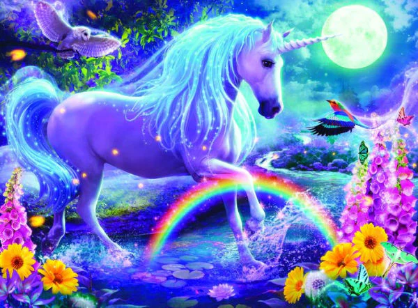 Glitter Puzzle: Unicorn - Image 2