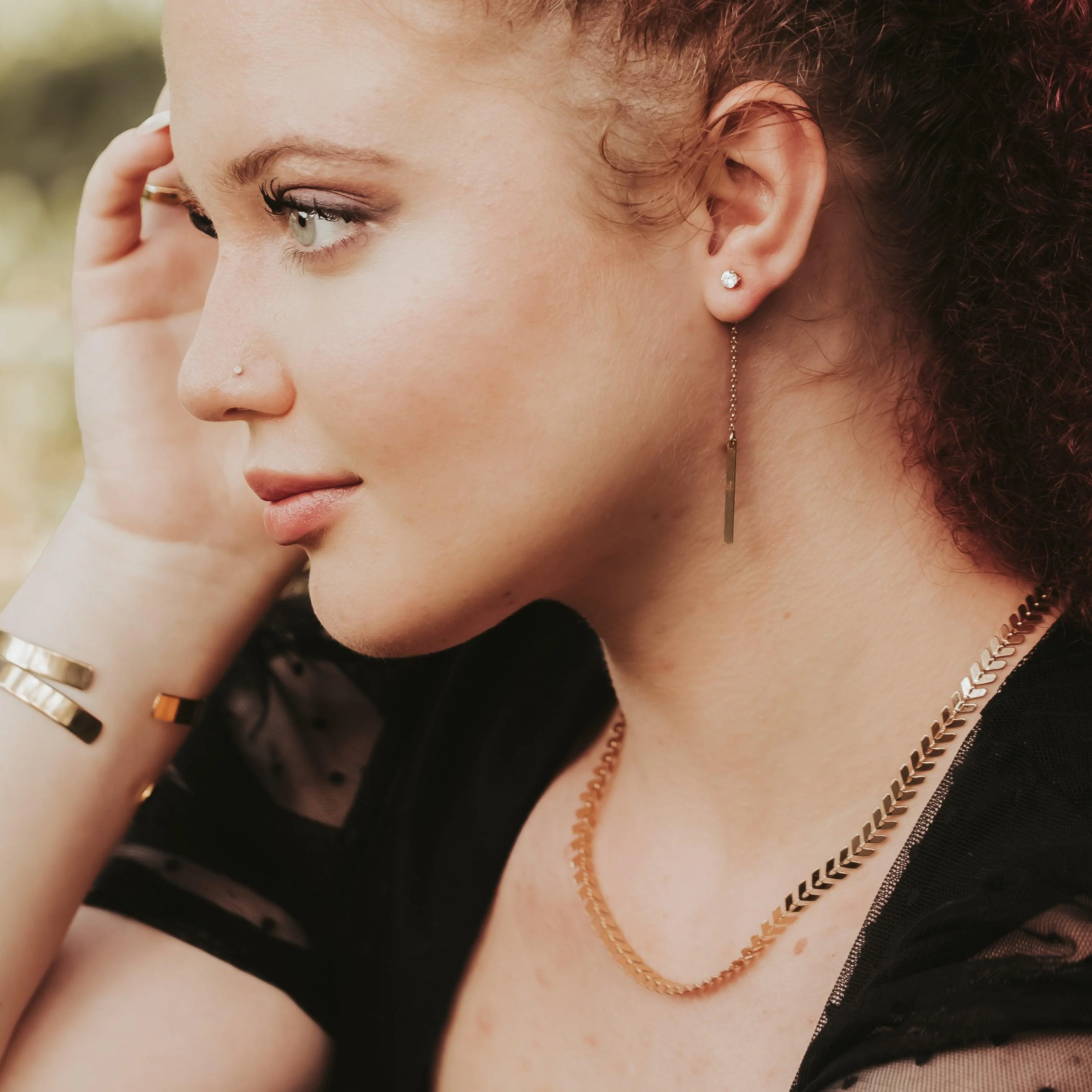 Gold Chevron Choker by Salt and Sparkle - Image 4