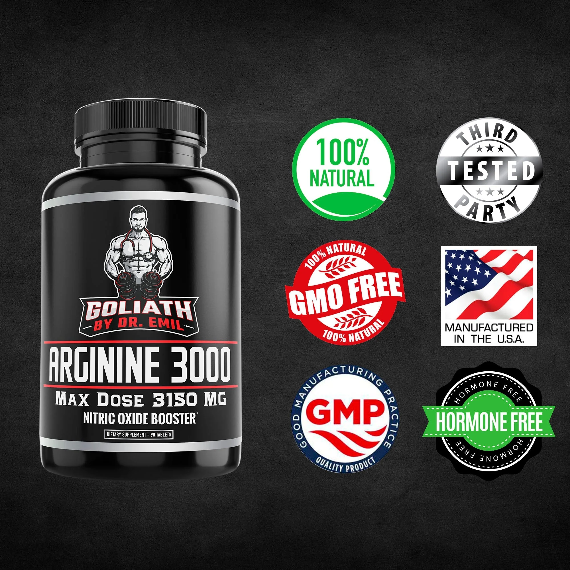 Goliath - ARGININE 3000 by Dr Emil Nutrition - Image 4