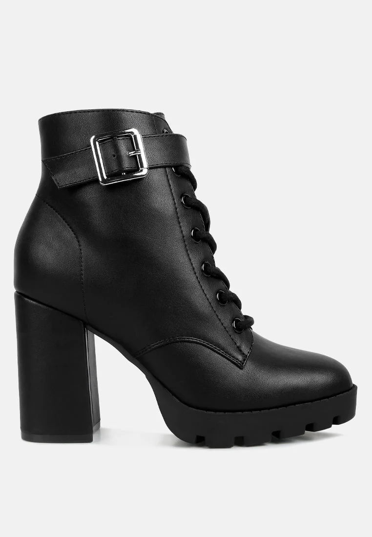 grahams faux leather lace up boots by London Rag - Image 6