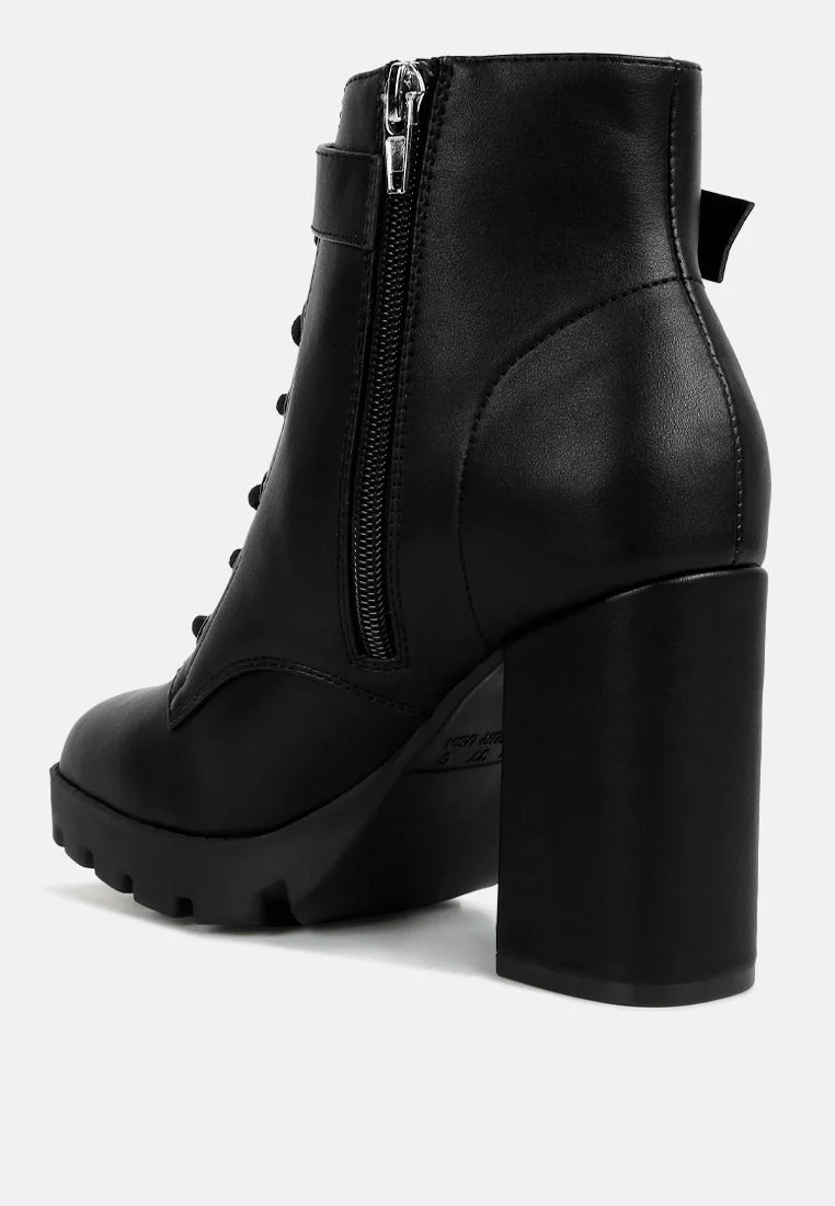 grahams faux leather lace up boots by London Rag - Image 8