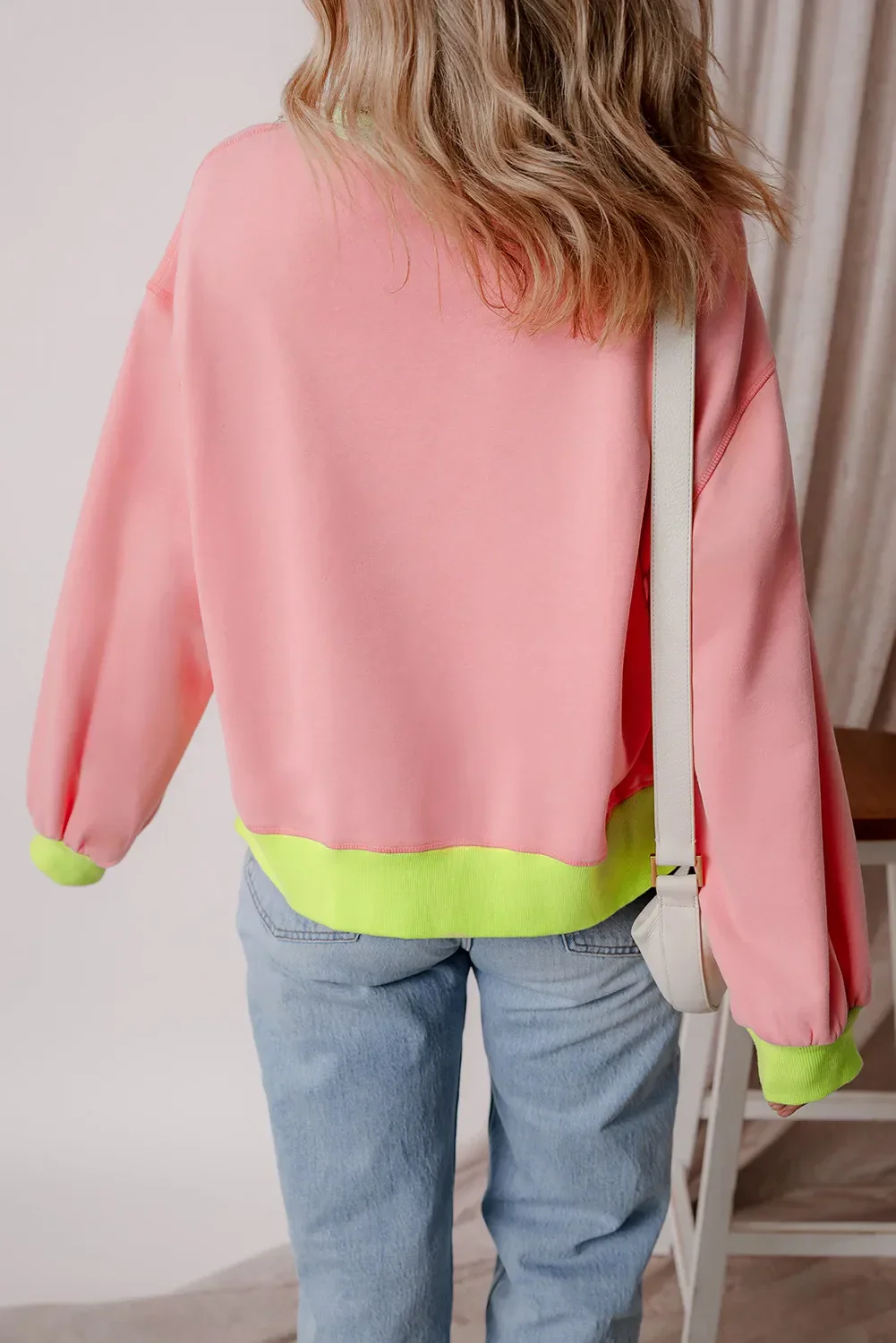 Graphic Round Neck Long Sleeve Sweatshirt - Image 4